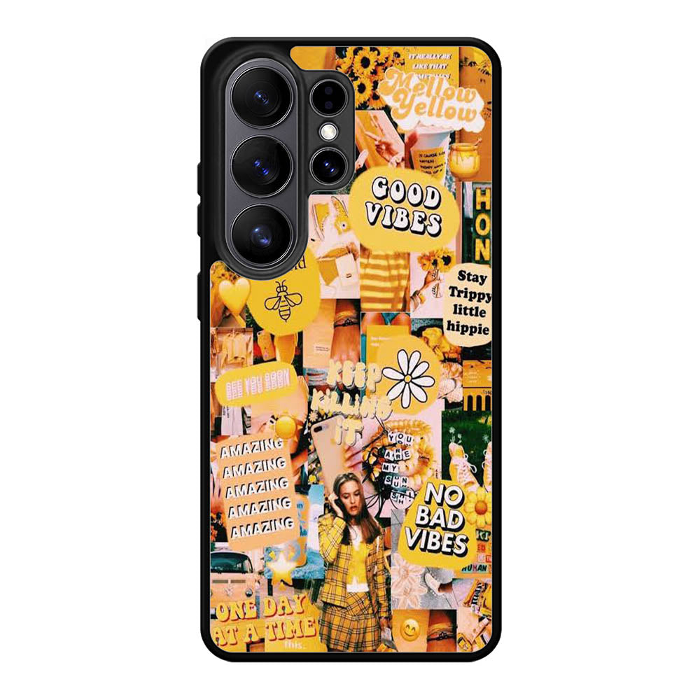 No Bad Vibes Collage X00704 Samsung Galaxy S26 Ultra Case