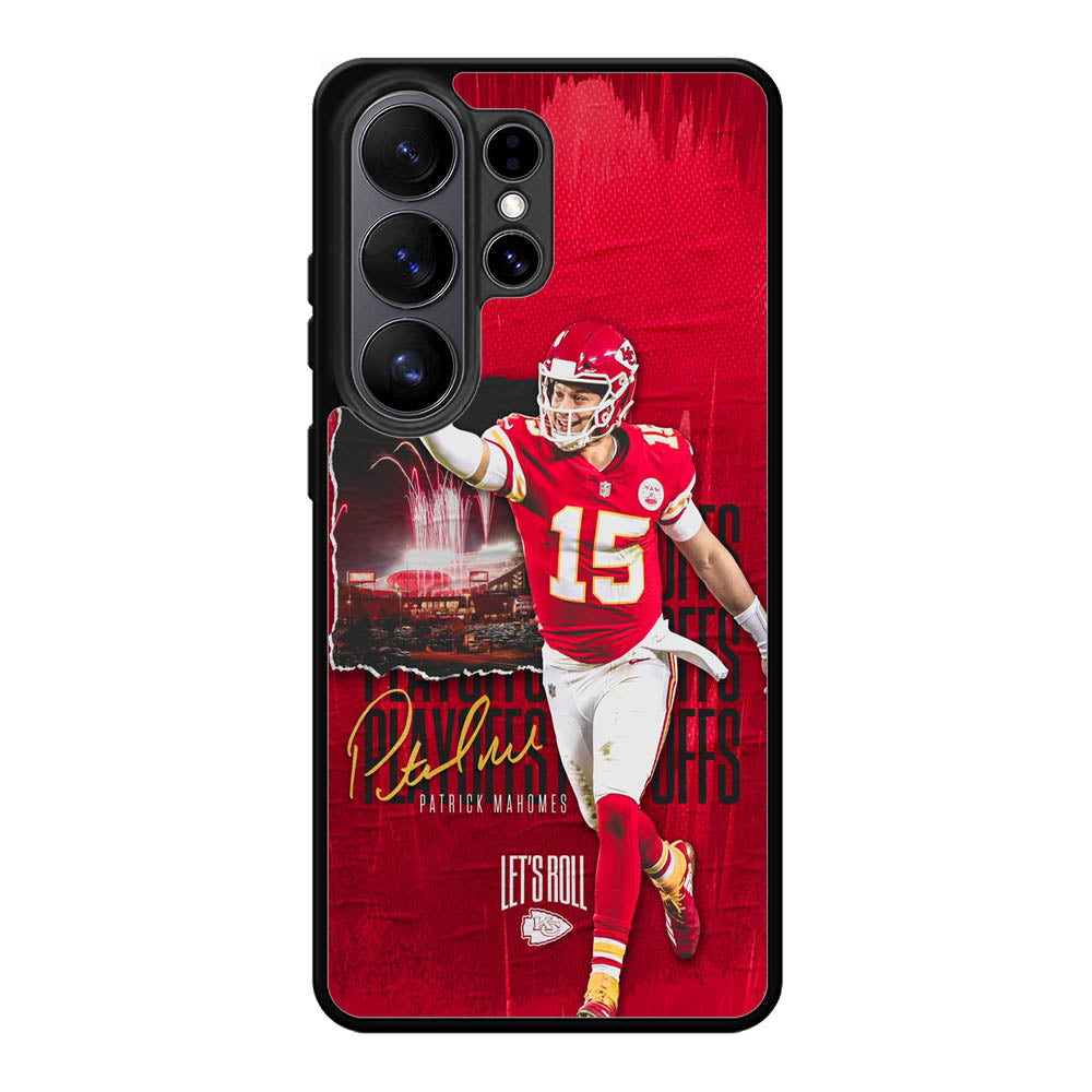 Patrick Mahomes Wallpaper Samsung Galaxy S26 Plus Case DC1384