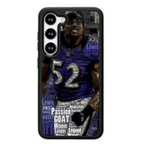 ray lewis X02228 Samsung Galaxy S25 5G Case