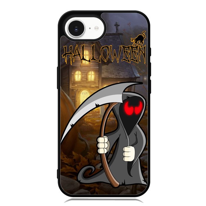 Orange Halloween Moon X2669 iPhone 16e Case