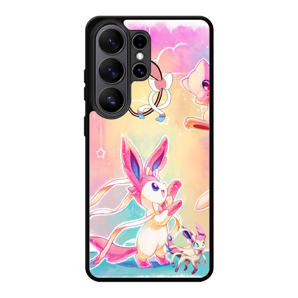 Pokemon Sylveon And Mew Samsung Galaxy S26 Plus Case DC1496