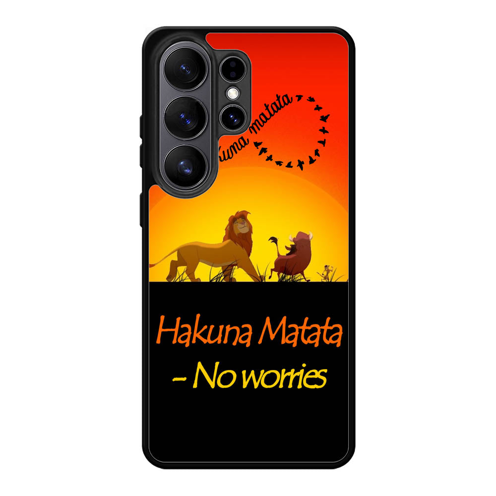 Hakuna Matata No Worries X3644 Samsung Galaxy S26 Ultra Case