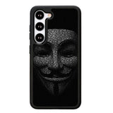 Guy Fawkes Mask Anonymous X4173 Samsung Galaxy S25 Plus 5G , Samsung Galaxy S25+ 5G Case