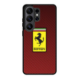 Ferrari Logo Red Carbon X4707 Samsung Galaxy S26 Ultra Case