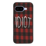 red plaid idiot Case Google Pixel 9A BC0184