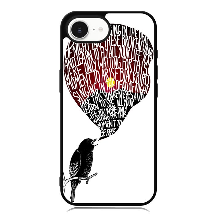 The Beatles Blackbird Lyrics X4765 iPhone 16e Case