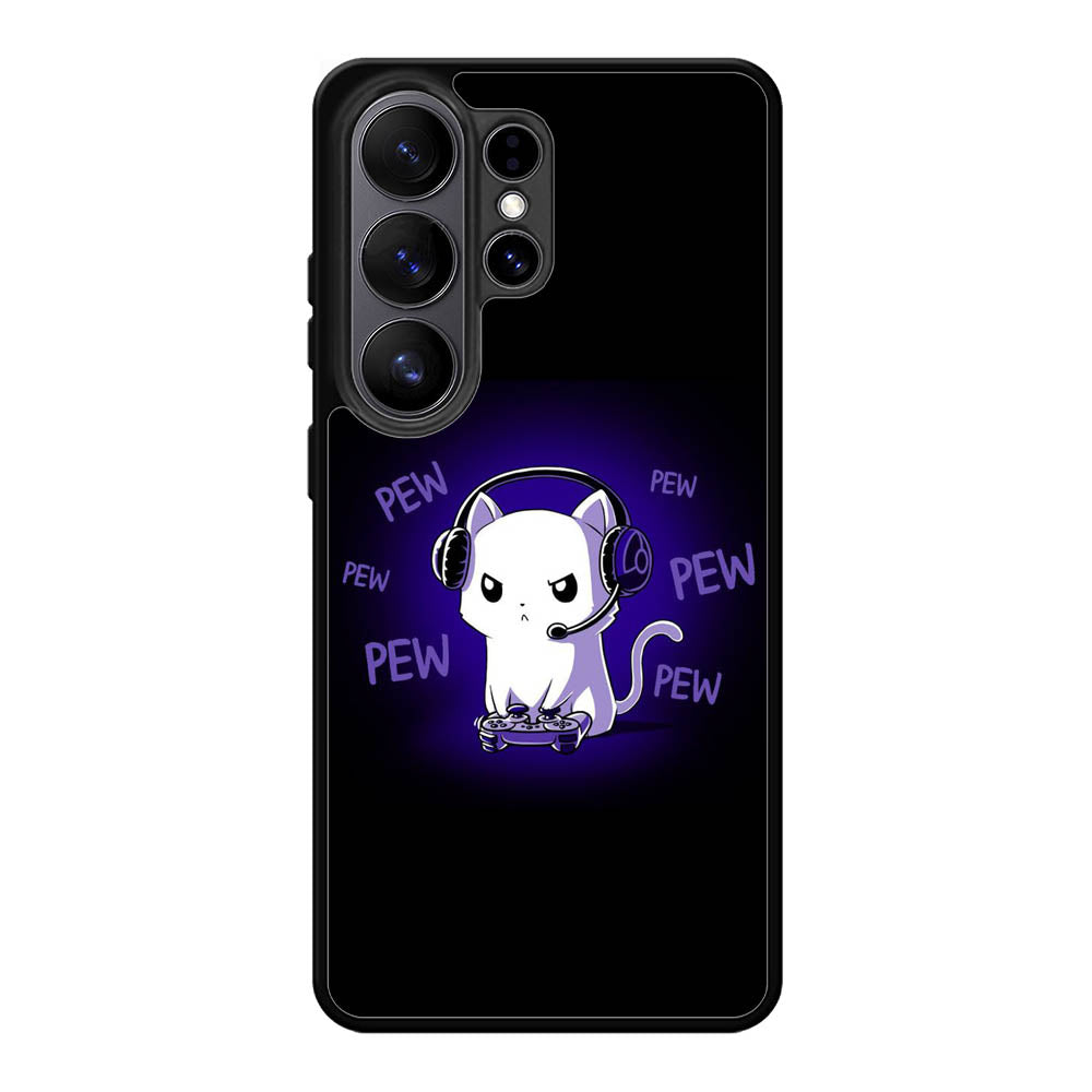 Pew Pew Kitty Samsung Galaxy S26 Ultra Case BC0301