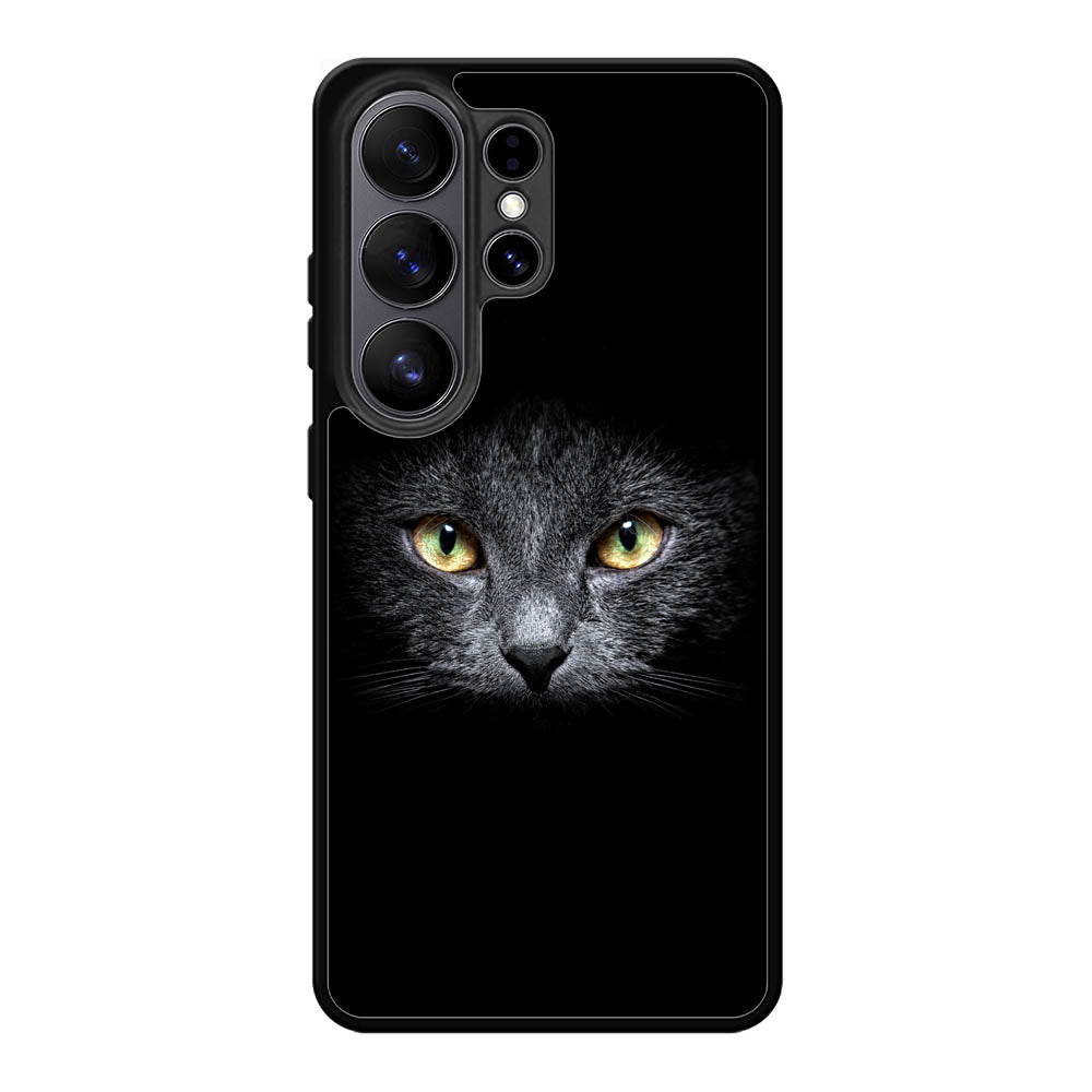 Black Cat Face Samsung Galaxy S26 Ultra Case BC0410
