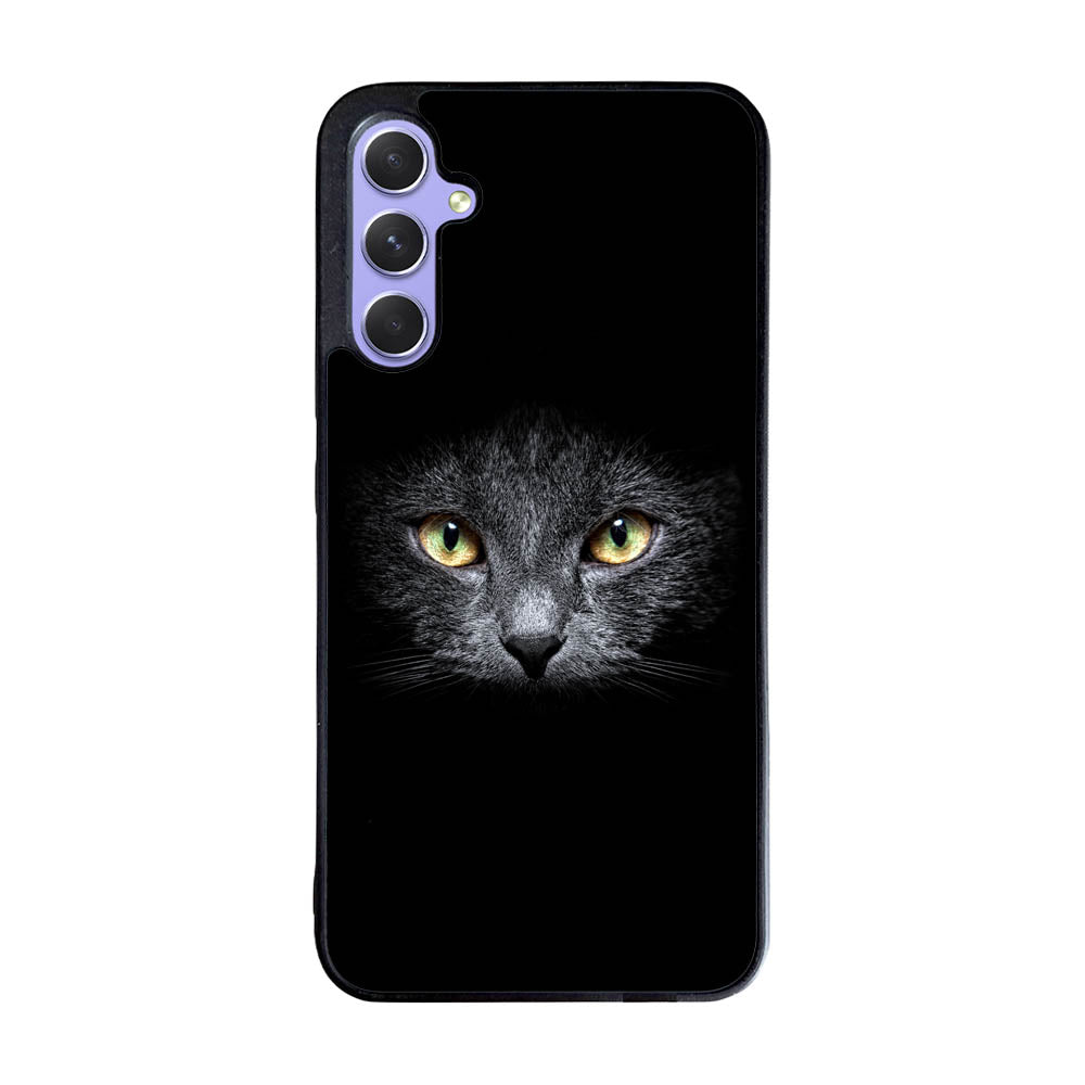 Black Cat Face Case Samsung Galaxy A35 5G BC0410