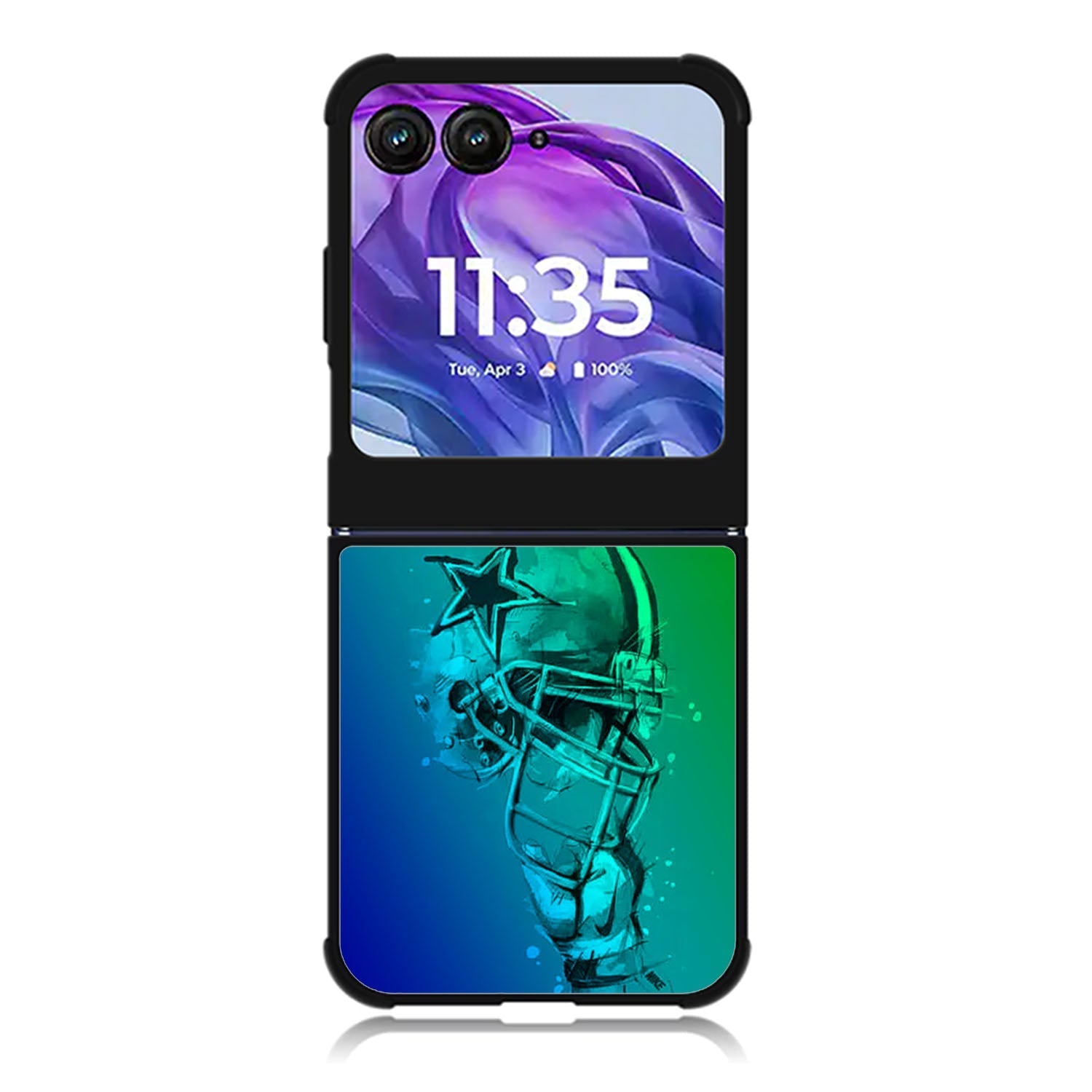 Cowboys helmet falling Motorola Moto Razr 2024 , Moto Razr 50 Case FE0478