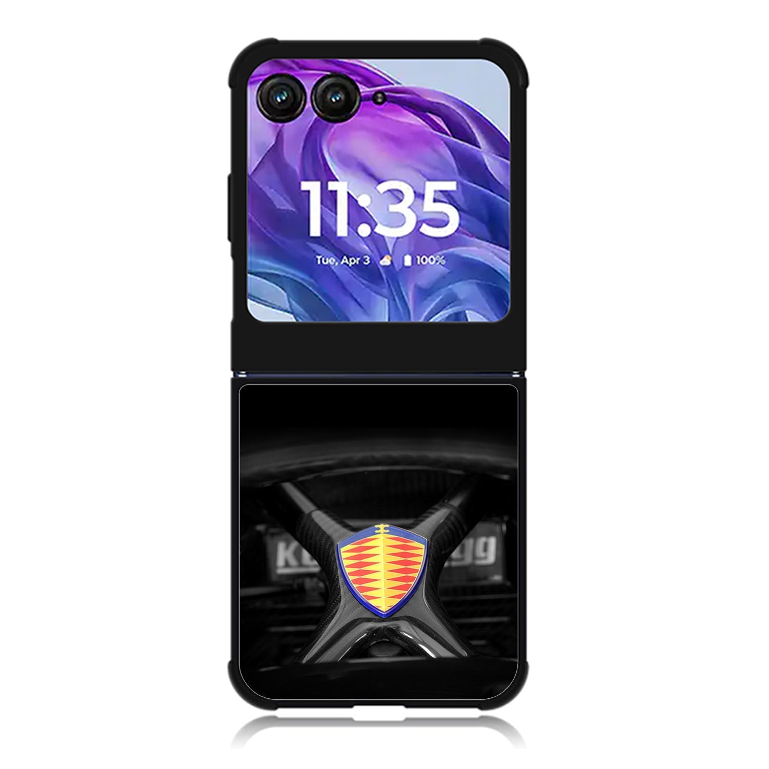 Koenigsegg Logo Motorola Moto Razr 2024 , Moto Razr 50 Case FE0500