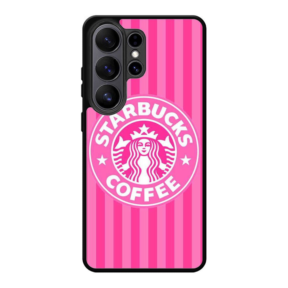Starbucks Pink Stripes X5719 Samsung Galaxy S26 Ultra Case