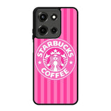 Starbucks Pink Stripes X5719 Motorola Moto G 5G 2025 Case