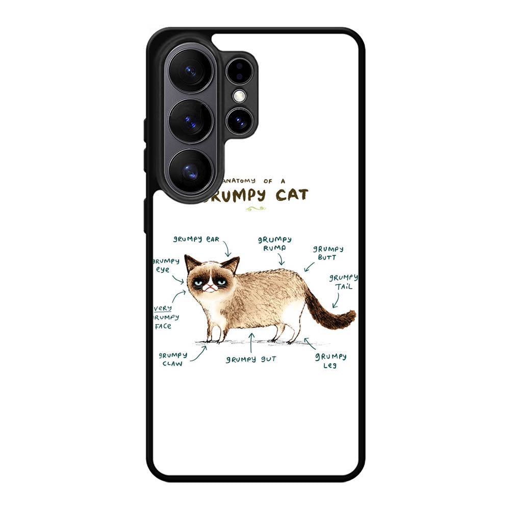 Anatomy Of A Grumpy Kitty X5744 Samsung Galaxy S26 Ultra Case