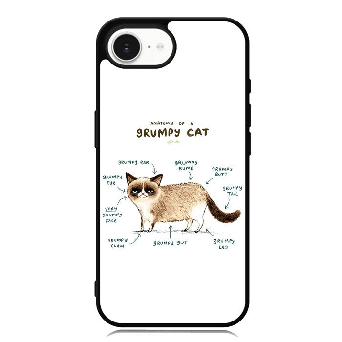 Anatomy Of A Grumpy Kitty X5744 iPhone 16e Case