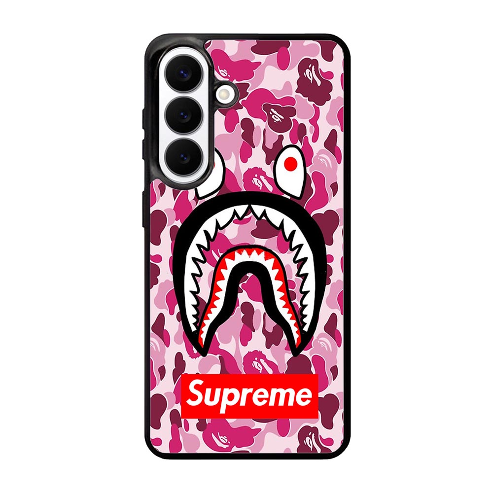 Shark Face Pink Camo Samsung Galaxy S26 Plus Case BC0550