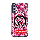 Shark Face Pink Camo Case Samsung Galaxy A35 5G BC0550