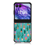 Patio Pattern Cactus Motorola Moto Razr 2024 , Moto Razr 50 Case FE0570