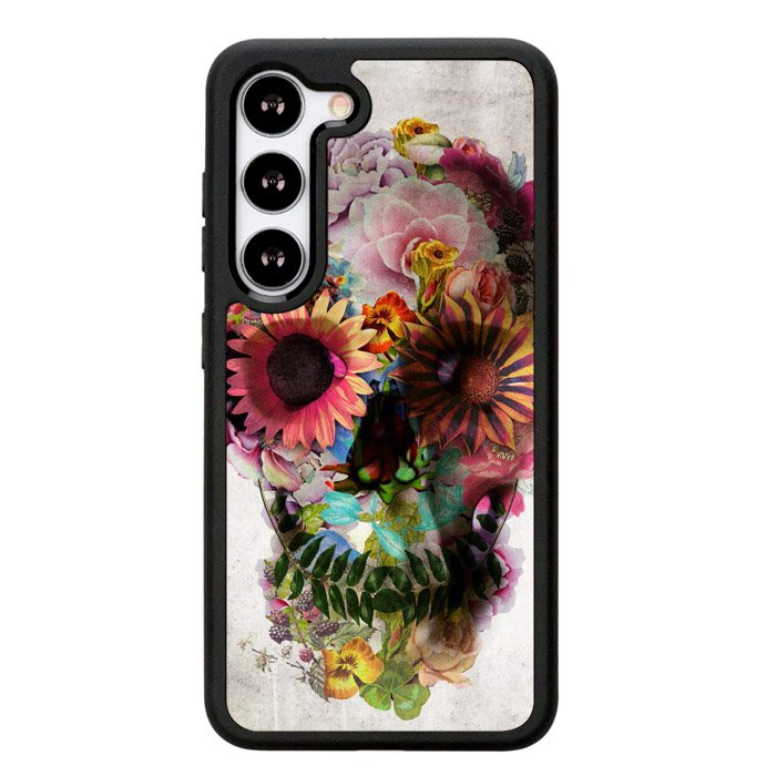Floral Skeleton X0174 Samsung Galaxy S25 Plus 5G , Samsung Galaxy S25+ 5G Case