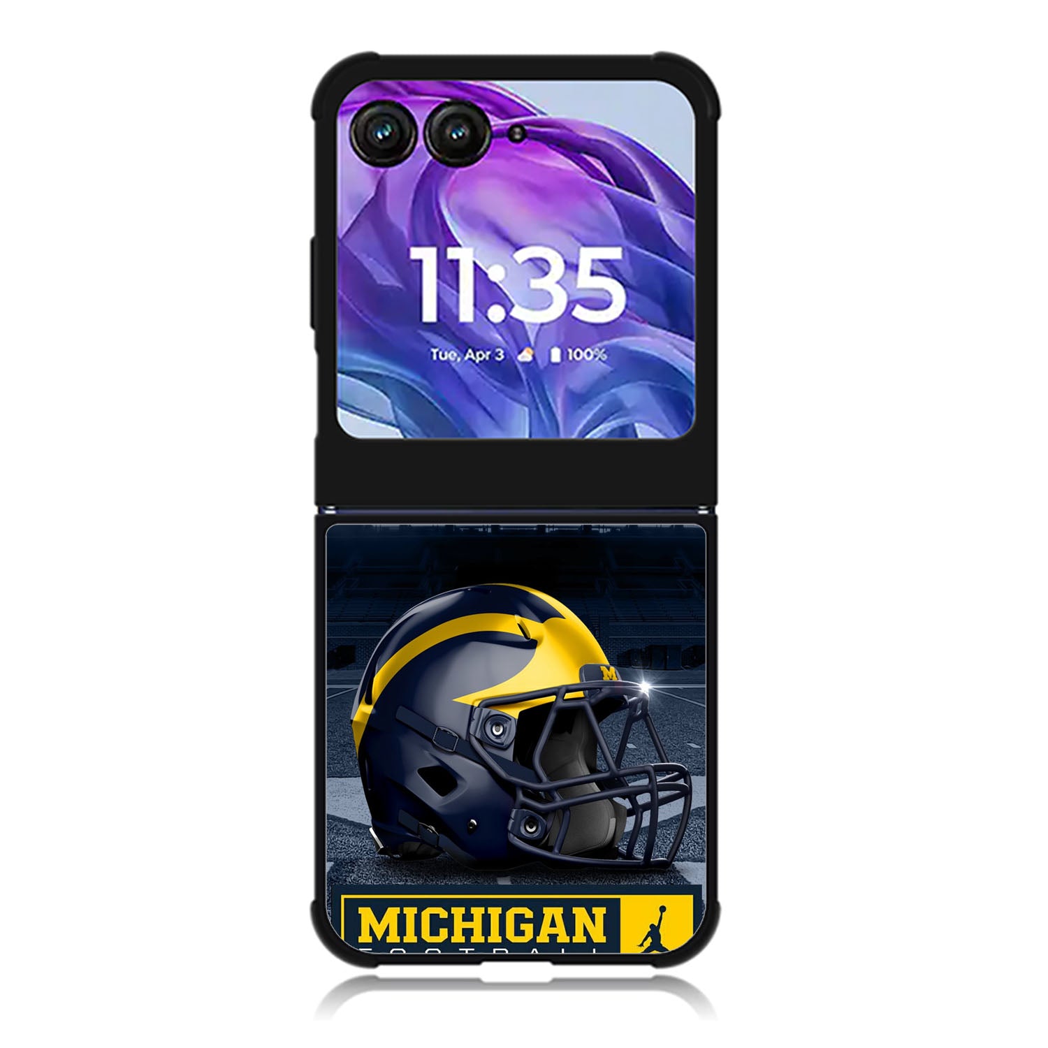 michigan wolverines helmet Motorola Moto Razr Plus 2025/2024 Case, Moto Razr 50 Ultra 5G BC0760