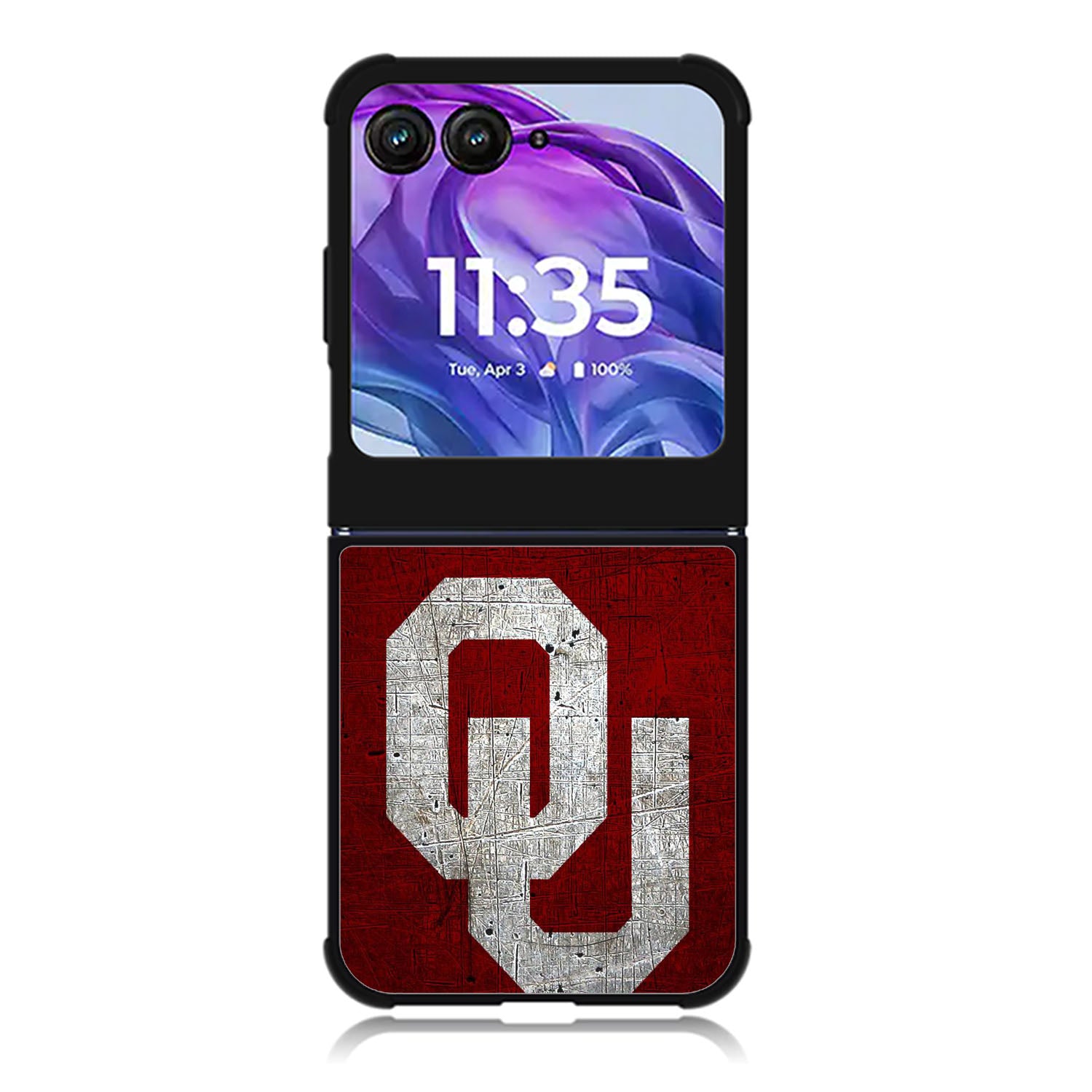 Oklahoma Sooners Motorola Moto Razr Plus 2025/2024 Case, Moto Razr 50 Ultra 5G BC0819