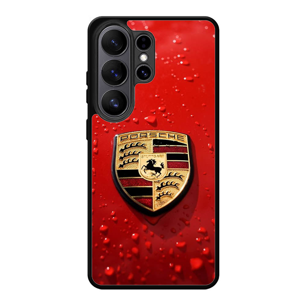 Porsche Logo Red X8906 Samsung Galaxy S26 Ultra Case