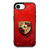 Porsche Logo Red X8906 iPhone 16e Case