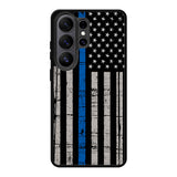thin blue line flag Samsung Galaxy S26 Ultra Case BC0916