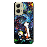 Calvin and Hobbes Art Starry Night Case Motorola Moto G Stylus 2024 5G BC0904