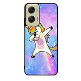 Dabbing Unicorn Rainbow X9358 Motorola Moto G Stylus 5G 2024 Case