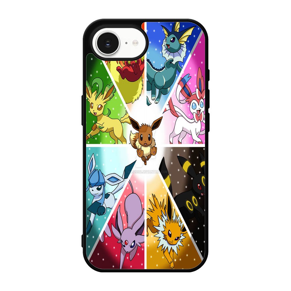 Pokemon Eevee Collage B0052 LG Google Nexus 5 Case - Plastic / Black iPhone 16e Case BC1960