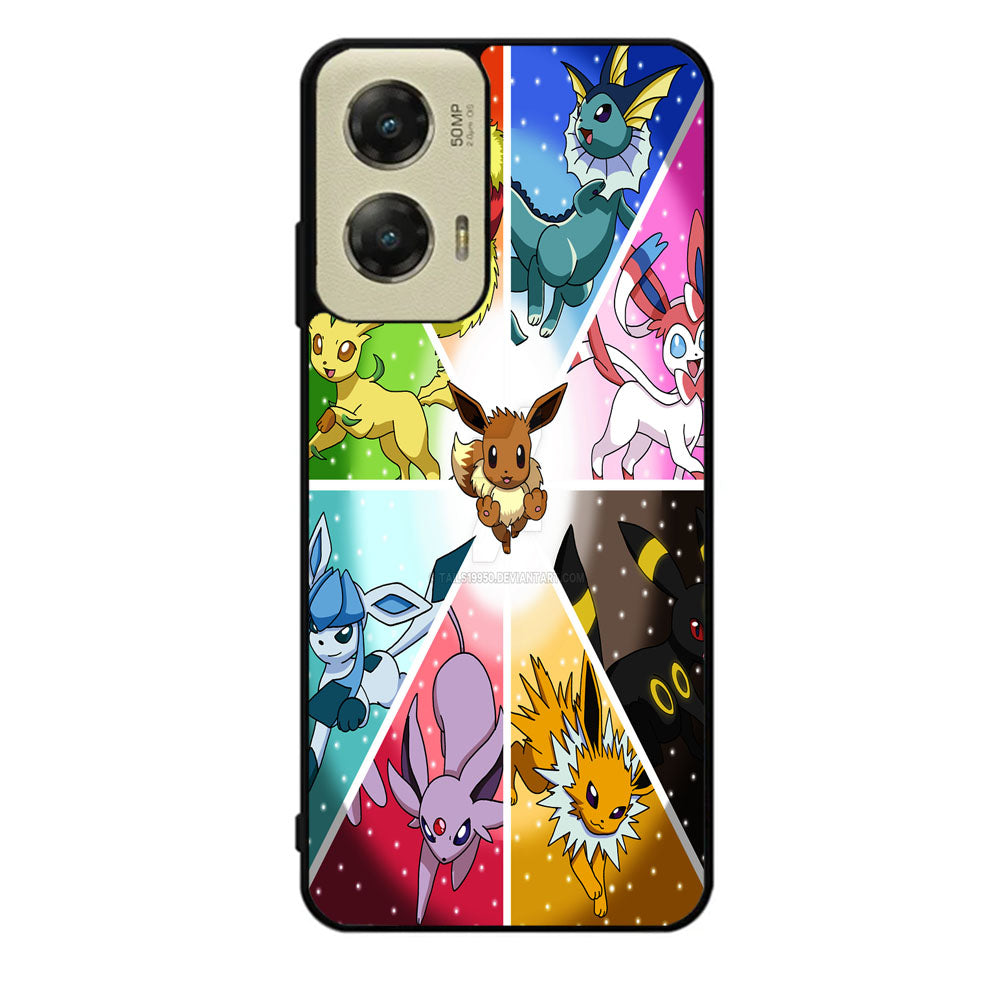 Pokemon Eevee Collage B0052 LG Google Nexus 5 Case - Plastic / Black Case Motorola Moto G Stylus 2024 5G BC1960
