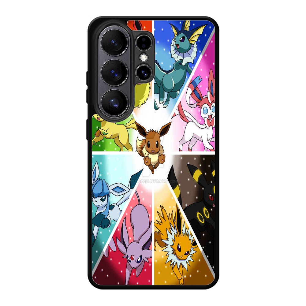 Pokemon Eevee Collage B0052 LG Google Nexus 5 Case - Plastic / Black Samsung Galaxy S26 Ultra Case BC1960
