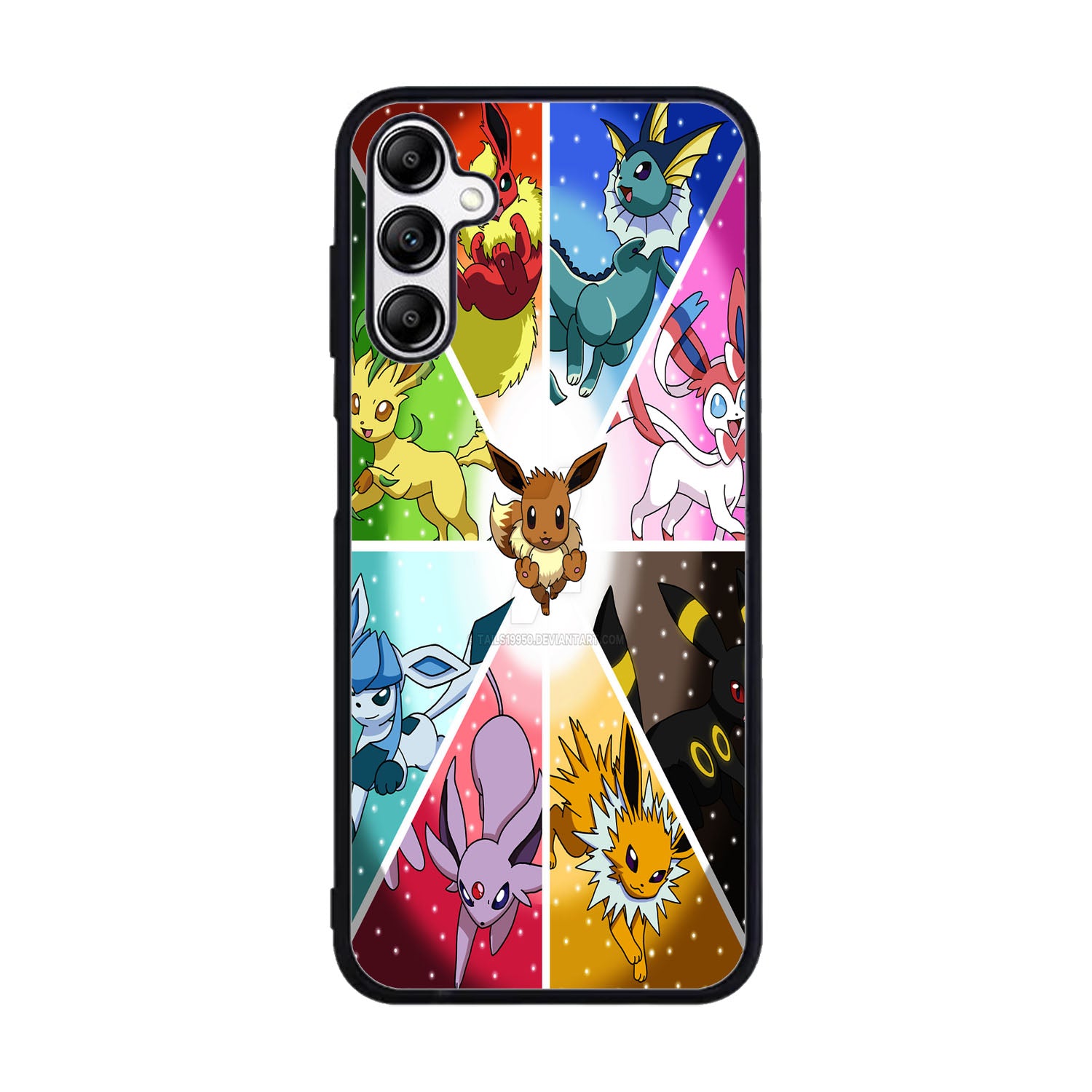 Pokemon Eevee Collage B0052 LG Google Nexus 5 Case - Plastic / Black Case Samsung Galaxy A15 BC1960