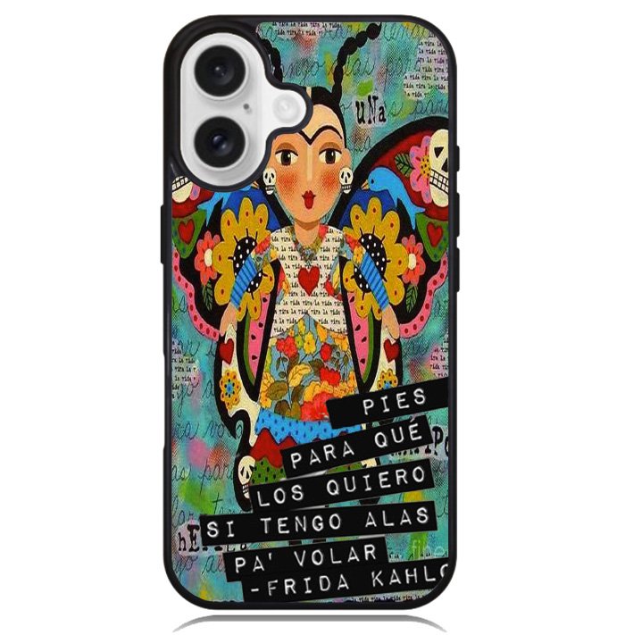 Pies Para Frida Kahlo B0056 iPhone 6s Case - Plastic / Black Case iPhone 16 BC1961