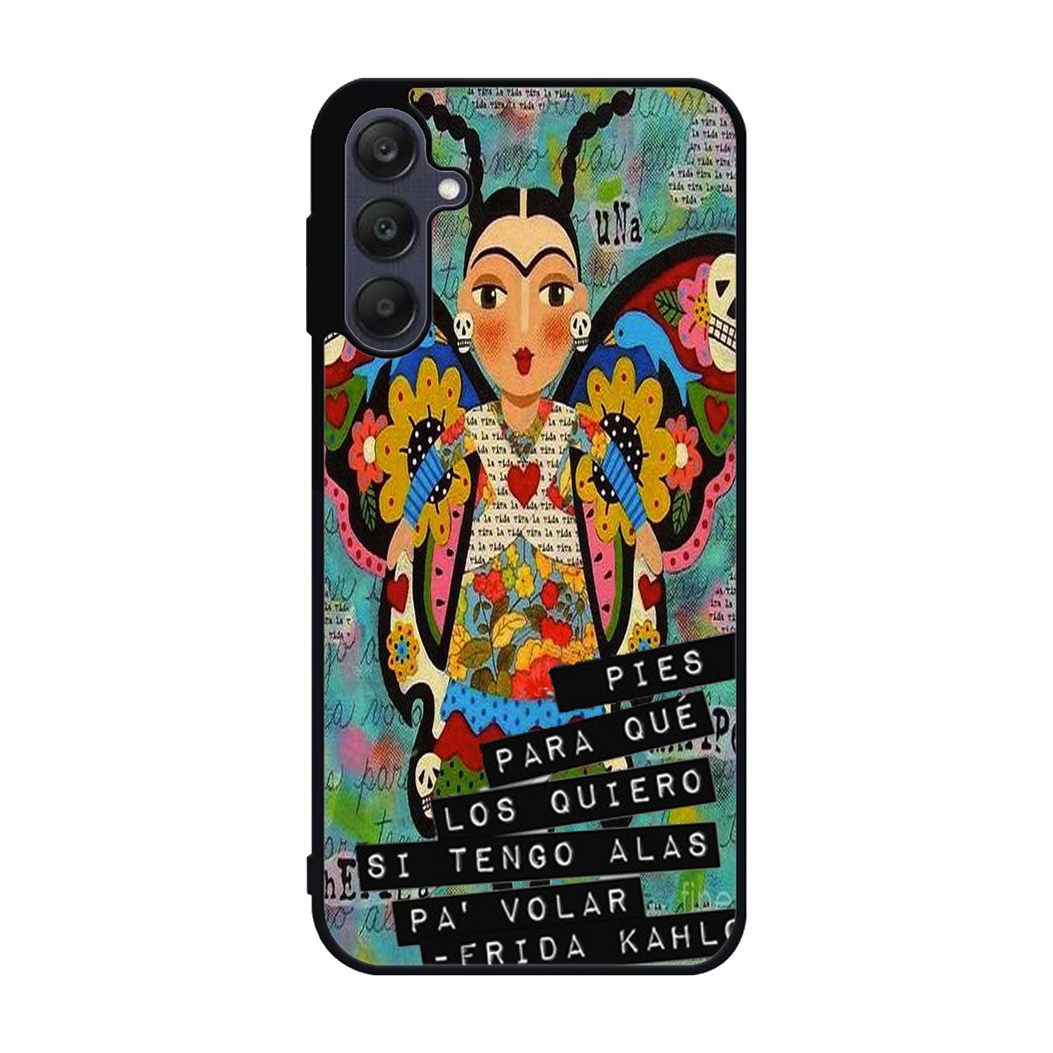 Pies Para Frida Kahlo B0056 iPhone 6s Case - Plastic / Black Samsung Galaxy A25 5G Case BC1961