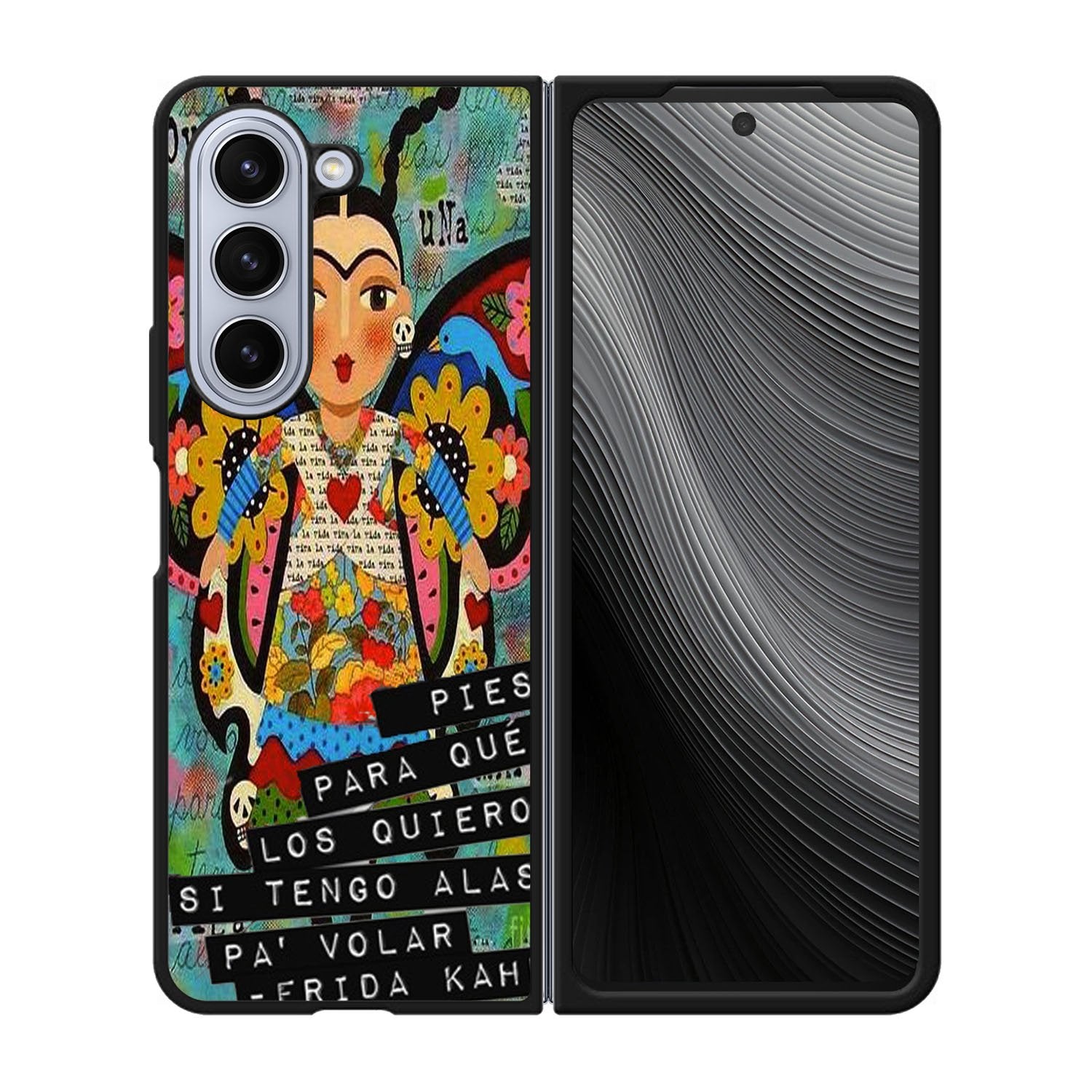 Pies Para Frida Kahlo B0056 iPhone 6s Case - Plastic / Black Case Samsung Galaxy z Fold 5 5G BC1961