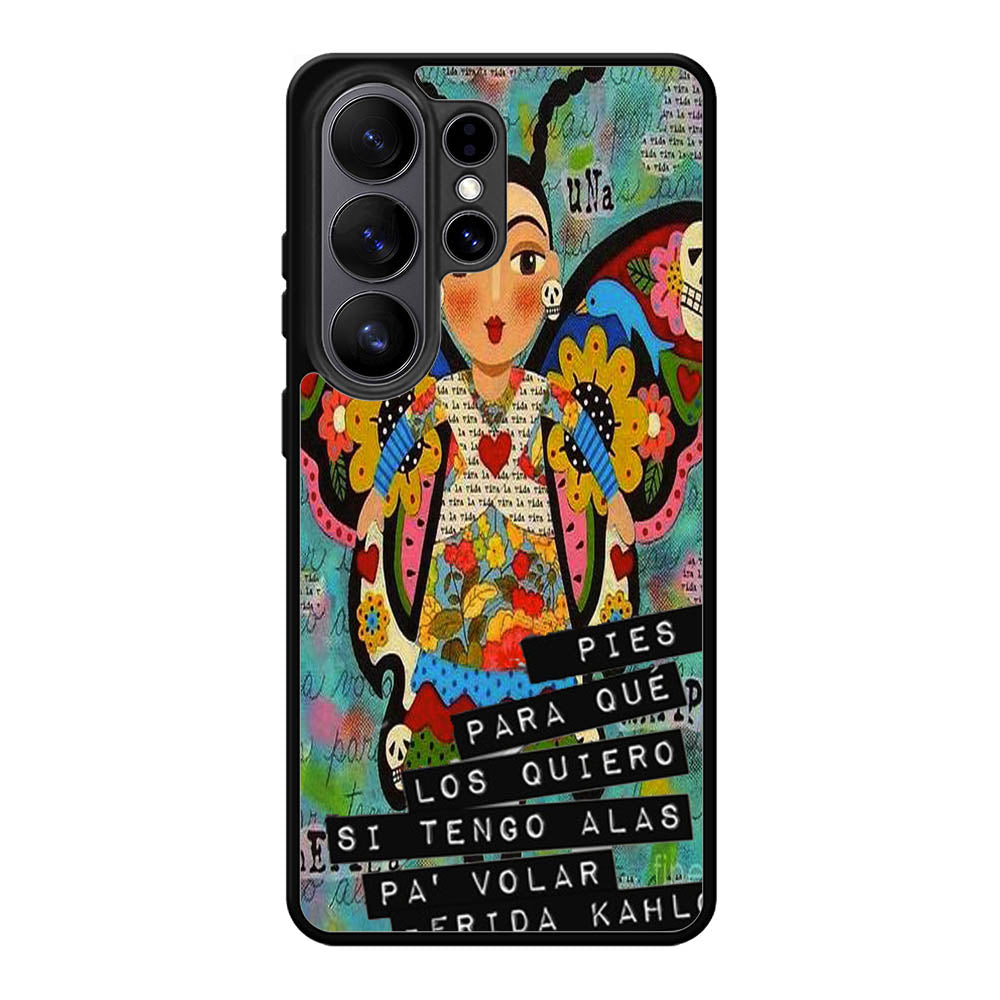 Pies Para Frida Kahlo B0056 iPhone 6s Case - Plastic / Black Samsung Galaxy S26 Ultra Case BC1961