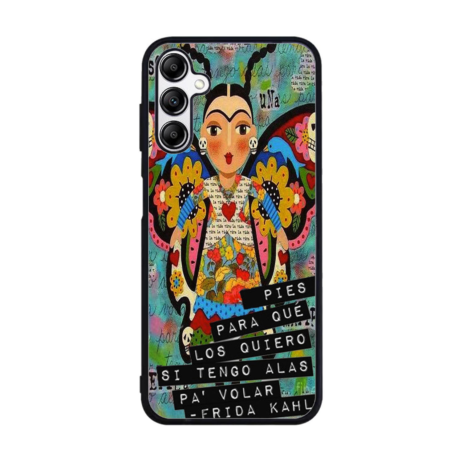 Pies Para Frida Kahlo B0056 iPhone 6s Case - Plastic / Black Case Samsung Galaxy A15 BC1961