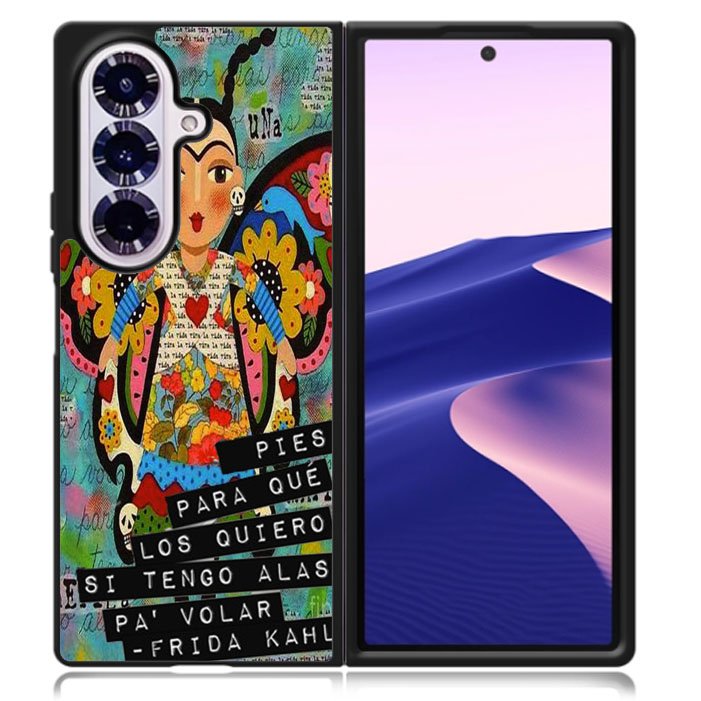 Pies Para Frida Kahlo B0056 iPhone 6s Case - Plastic / Black Samsung Galaxy Z Fold 7 5G Case BC1961