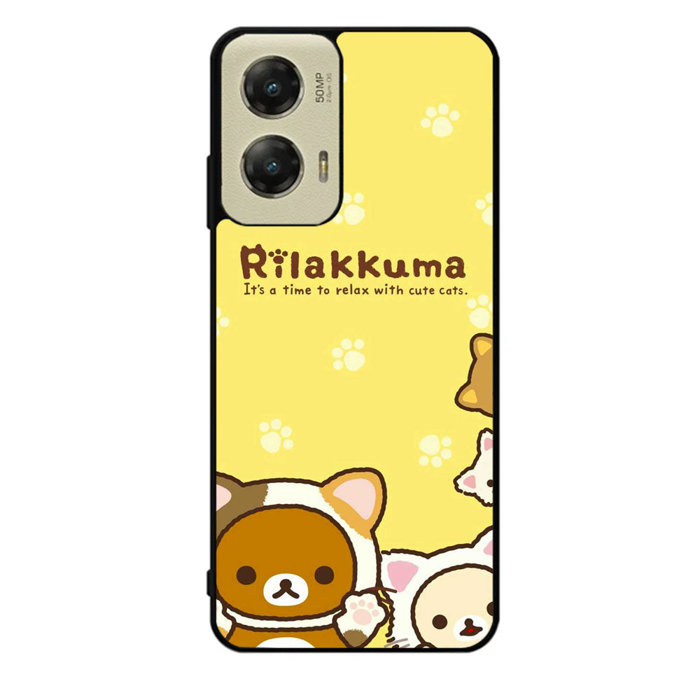 Rilakkuma With Cute Cats Case Motorola Moto G Stylus 2024 5G BC2046