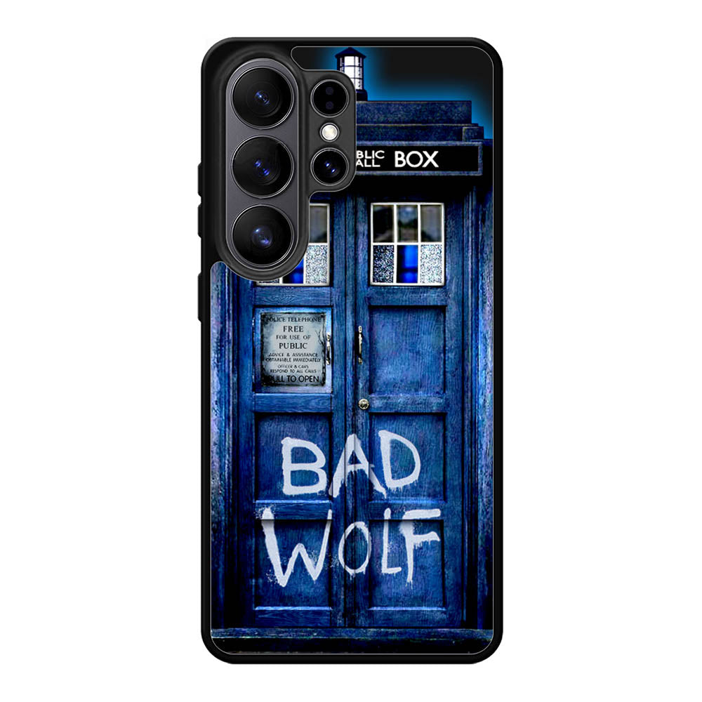 Doctor Who Tardis Bad Wolf Blue Samsung Galaxy S26 Plus Case DC0532