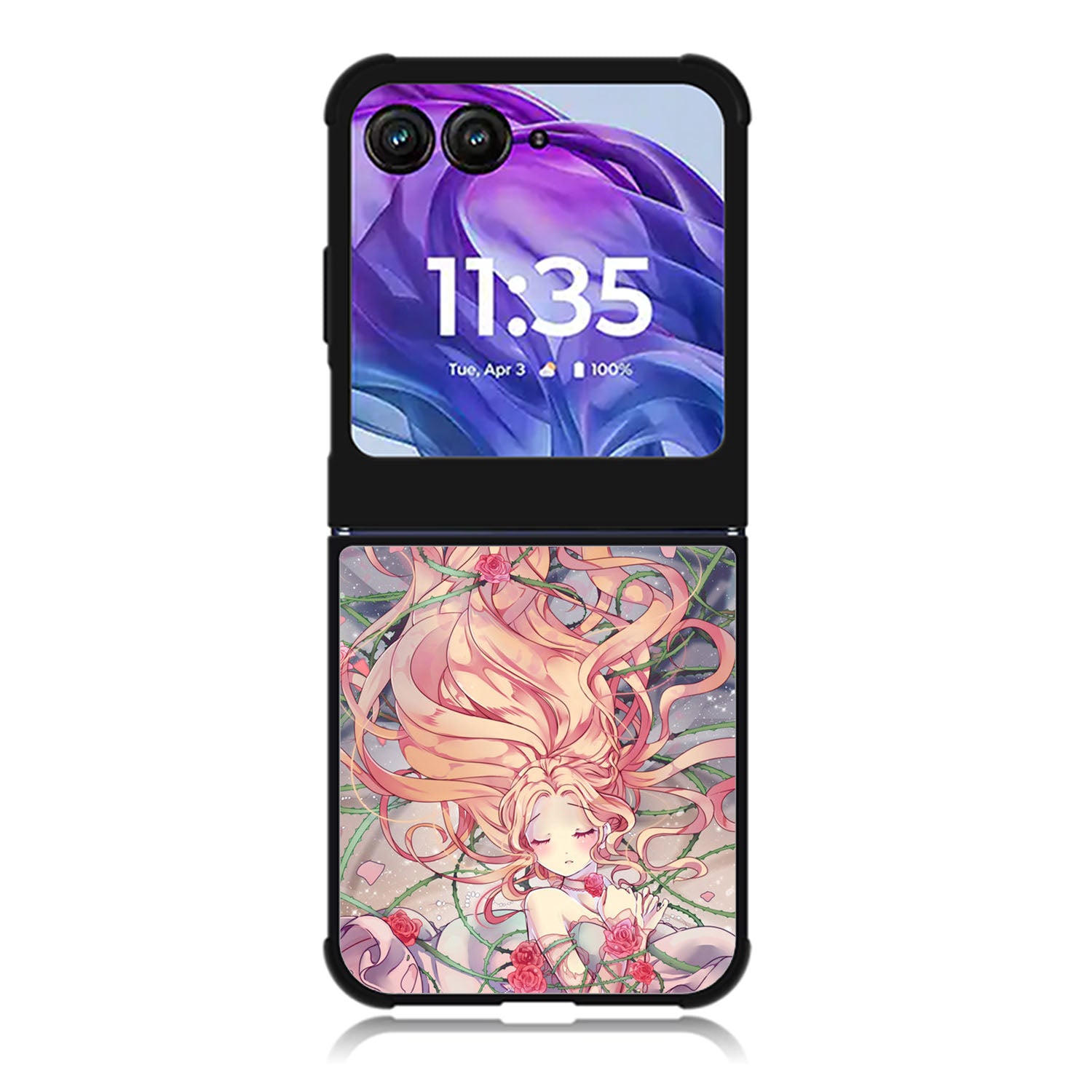Anime Rose Girl Motorola Moto Razr Plus 2025/2024 Case, Moto Razr 50 Ultra 5G BC2236