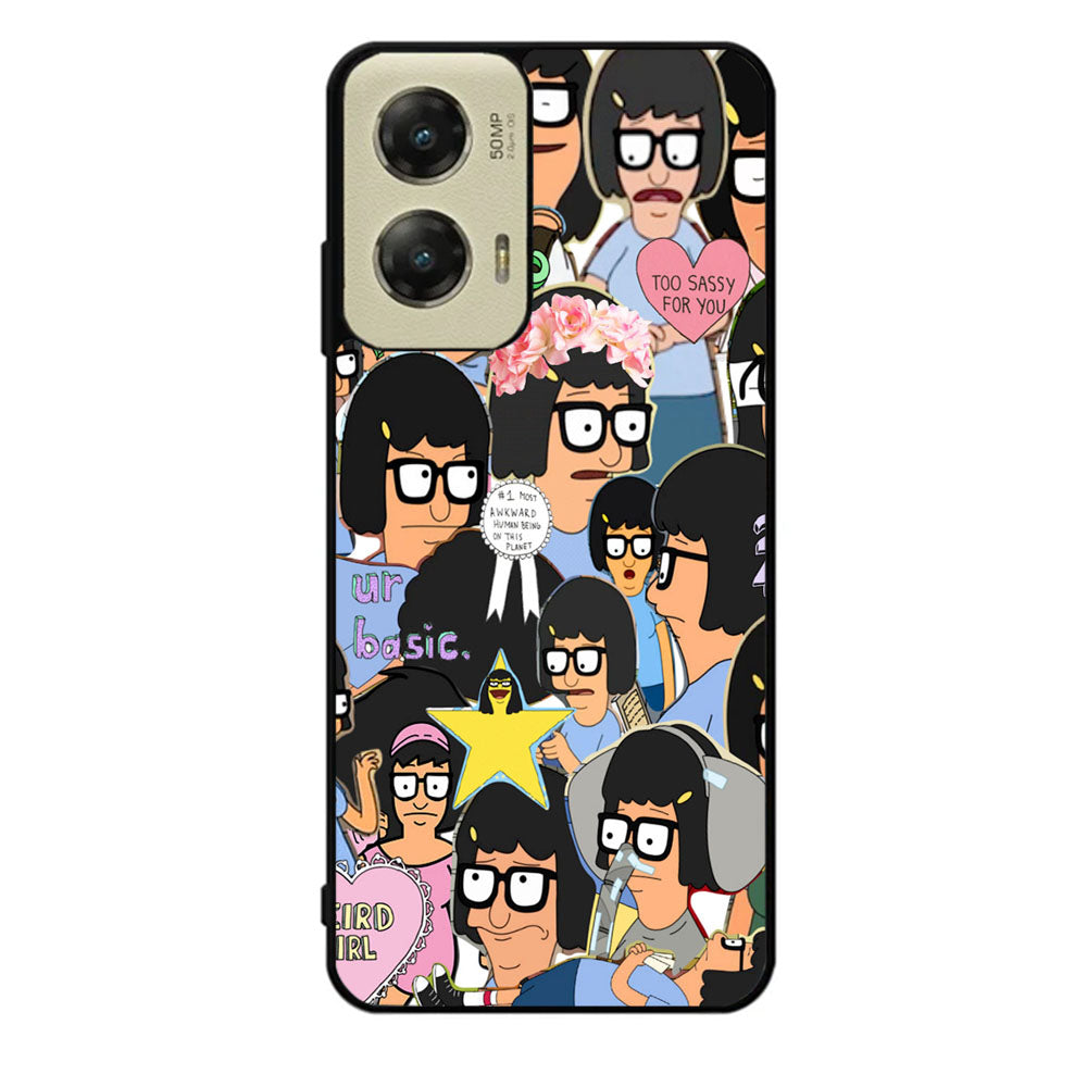 Tina Belcher Collage Bob's Burgers Case Motorola Moto G Stylus 2024 5G BC2013