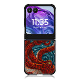 Kraken Octopus Stained Glass Motorola Moto Razr Plus 2025/2024 Case, Moto Razr 50 Ultra 5G BC2155