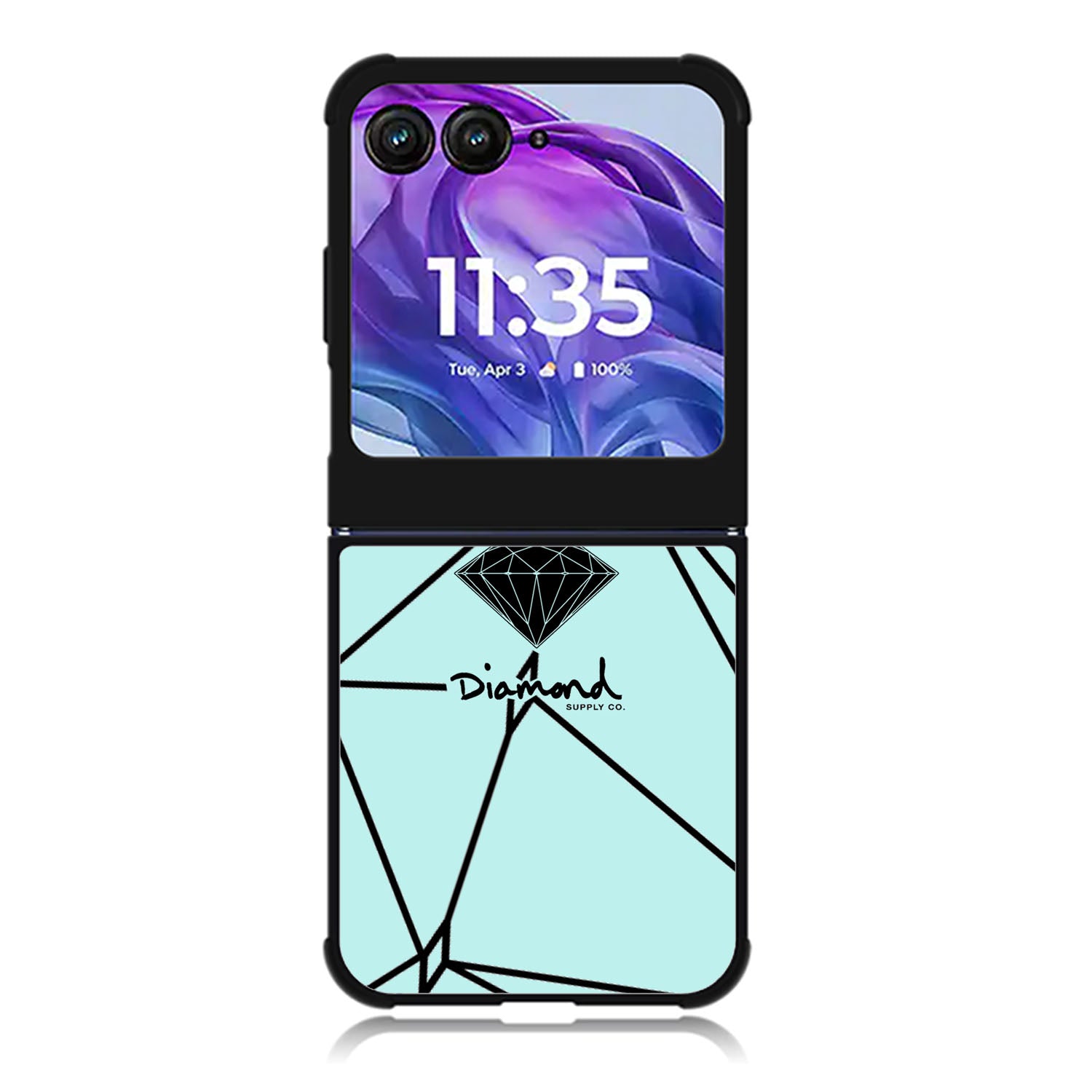 Diamond Supply Co Brilliant Diamond Blue Motorola Moto Razr 2024 , Moto Razr 50 Case FE2198