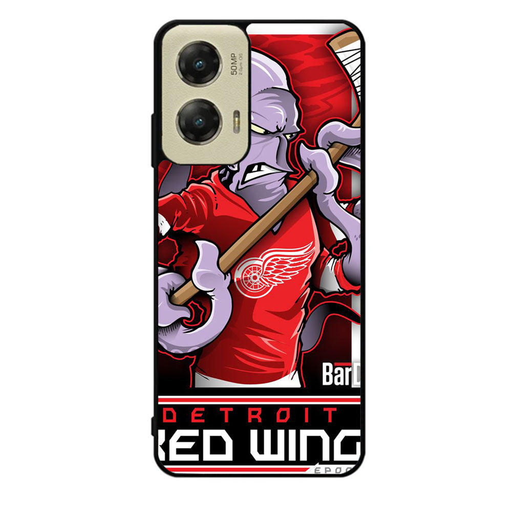 NHL Cartoon Mascout Detroit Red Wings Case Motorola Moto G Stylus 2024 5G BC2089