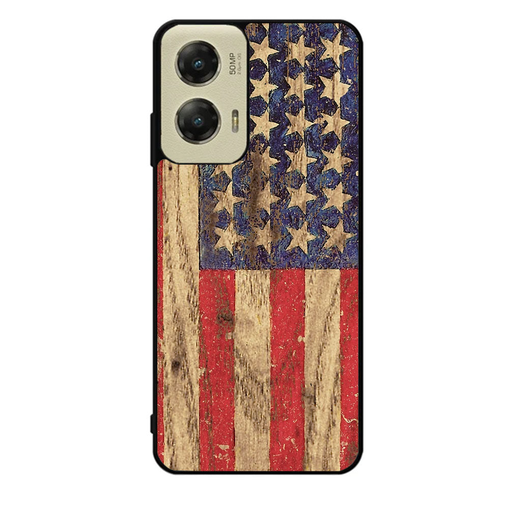 Vintage Patriotic American Flag Case Motorola Moto G Stylus 2024 5G BC1992