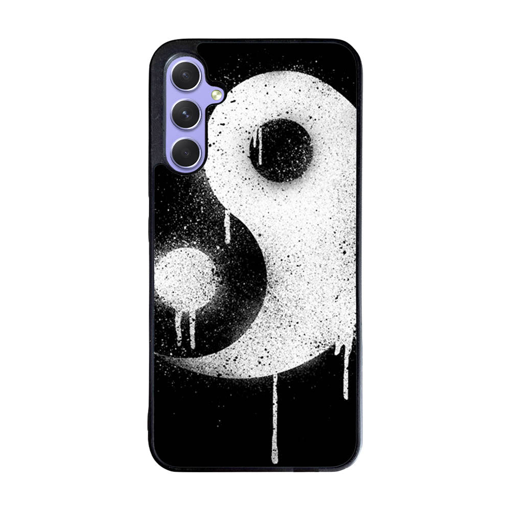 Yin Yang Spray Paint Case Samsung Galaxy A35 5G BC1974