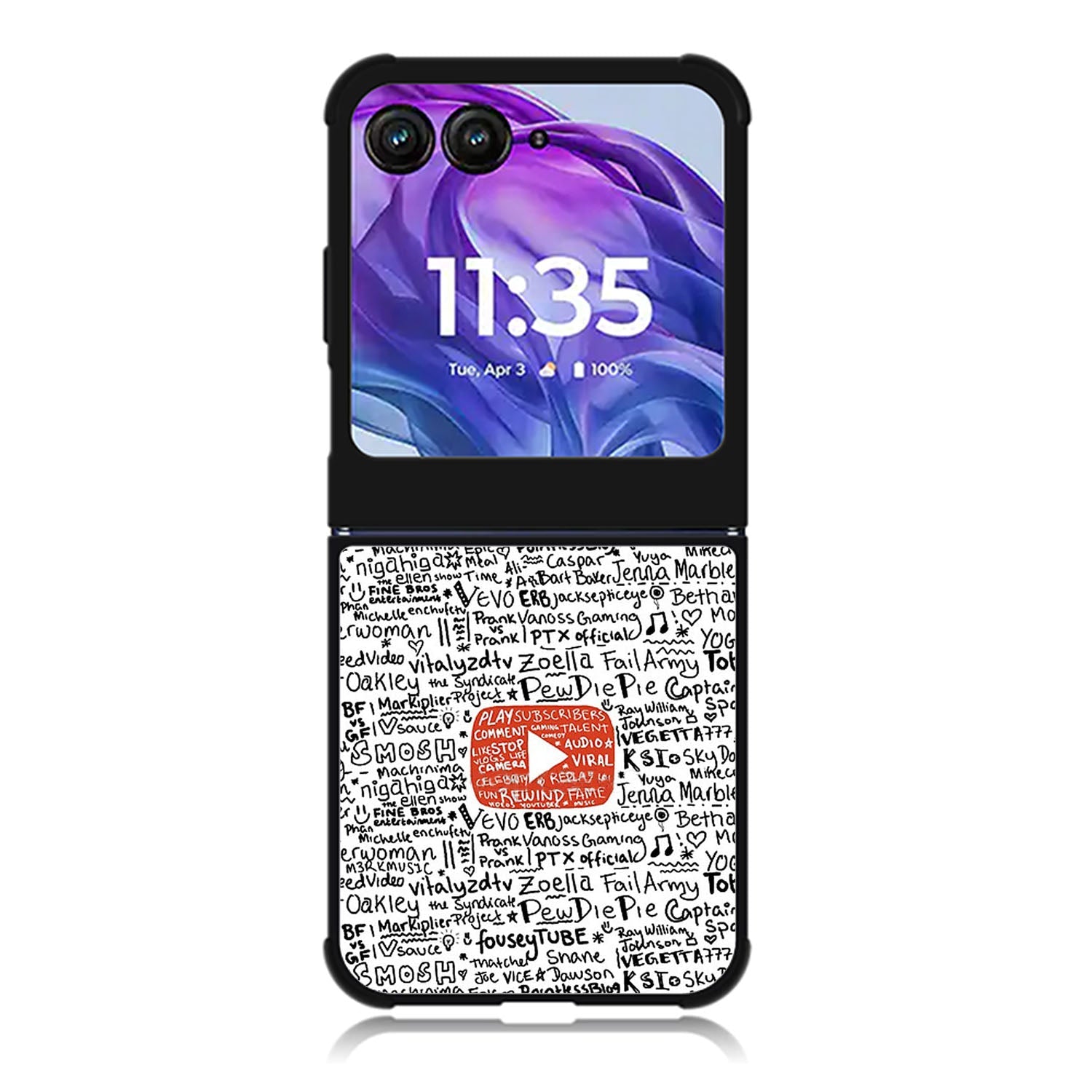 Youtube Art Prints Motorola Moto Razr 2024 , Moto Razr 50 Case FE1975